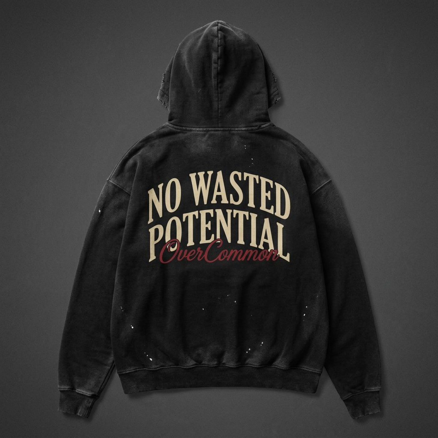 OVRCMMN Vintage Hoodie – Washed Black